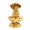 Brass Shiva Lingam Tripindi Shivling with Sheshnag for Hindu Festive Pooja Maha Shivratri Indian Puja Home Temple Mandir Decor - Lord Shiva Om Sculpture (5.5 Inch)